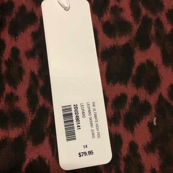 Soft Surroundings NWT The Ultimate High Rise Skinny Ankle Jean in Leopard Sz 14 - Picture 12 of 14